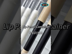 Durchsichtige Kunststoff Bleistift Lippenstiftröhren mit Lippenstiftbürste für kosmetische Verpackungen