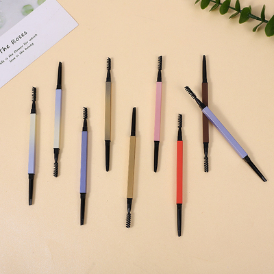 Ein guter Preis. Großhandel angepasste private Logo Design Doppelkopf Slim Tube Augenbrauen Pen Behälter mit Bürste aus der Fabrik Online