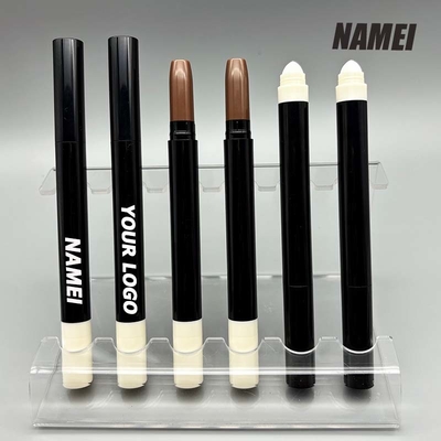 Ein guter Preis. Neue Kosmetikverpackung 4g Weiß-Pink-Klappenschmalz Lippenstift-Stift Plastikröhre mit Splitter und Baumwollbürste Online