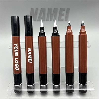 Ein guter Preis. Großhandel 2 in 1 Augenbrauen Bleistift und Eyeliner Anpassung Druck Leere Augenbrauen Bleistift und Eyeliner Tube Behälter Online