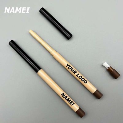 Personalisieren Lip Liner Bleistift Augenbrauen Eyeliner Tube mit Bürste Lip Liner Bleistift Behälter mit Splitter