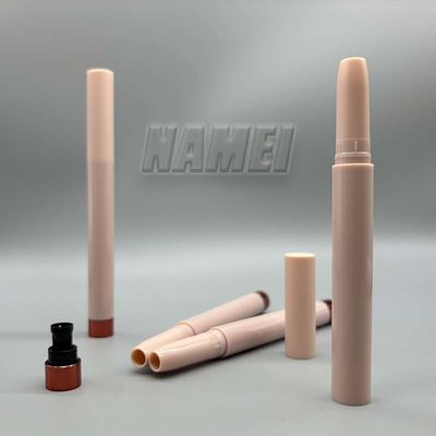 Custom Logo Augenschatten Großhandel Kosmetikbehälter Augenschatten Verpackung Haarline Stift 2 in 1 Design
