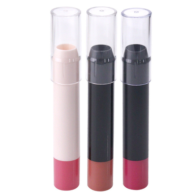Ein guter Preis. Logo-Druck weiß schwarz rund geformt leere Lippenbalsam Blush Behälter Fundament Concealer Stick Tube Online